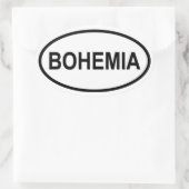VIER Bohemia Ovale Sticker (Tas)