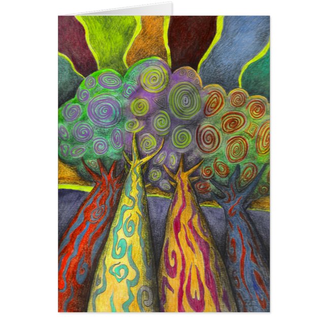 Vier bomen (Voorkant)