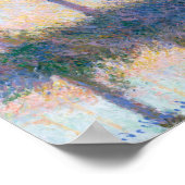 Vier bomen Claude Monet 1891 Impressionistische ku Poster (Hoek)