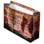 Vier bomen door Egon Schiele Fine Art Large Cadeautasje (Voorkant Gekanteld)