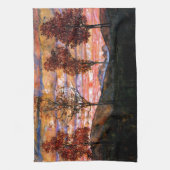 Vier bomen door Egon Schiele Theedoek (Verticaal)