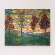 Vier bomen | Egon Schiele |