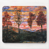 Vier bomen, kunst van Egon Schiele, Muismat (Voorkant)