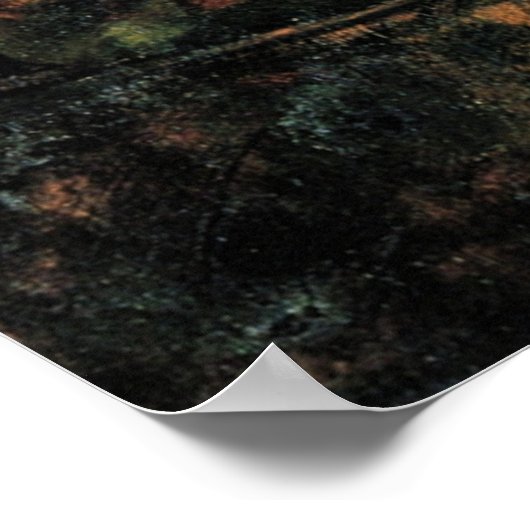 Vier bomen, kunst van Egon Schiele, Poster (Hoek)