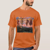 Vier bomen, kunst van Egon Schiele, T-shirt (Voorkant)