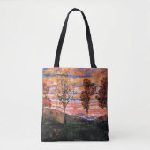 Vier bomen, kunst van Egon Schiele, Tote Bag (Voorkant)