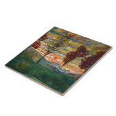 Vier bomen (landschapskunst) (van Egon Schiele) Tegeltje (Zijkant)