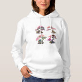 Vier bonsai bomen hoodie (Voorkant)