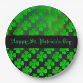 Vier Borden van bladverlooppapier Papieren Bordje (Voorkant)