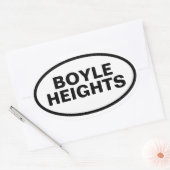 VIER "Boyle Heights" Ovale Sticker (Envelop)