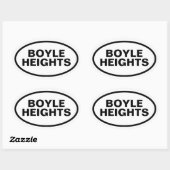 VIER "Boyle Heights" Ovale Sticker (Vel)