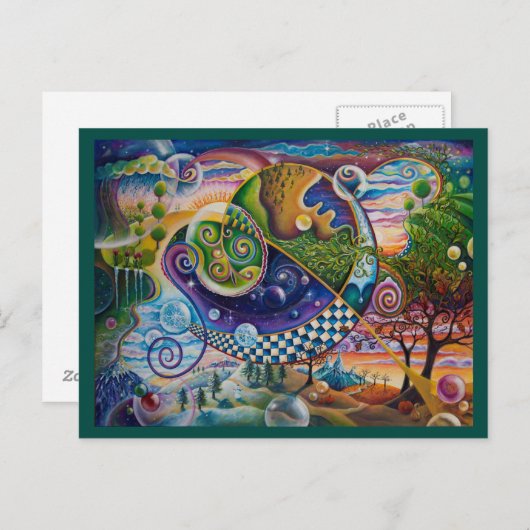 Vier Briefkaarten (Voorkant / Achterkant)