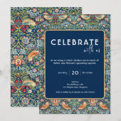 Vier Bruidskeuken Thee William Morris Kaart (Voorkant / Achterkant)