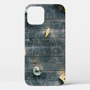 Vier bruine houten wandbekleding Case-Mate iPhone case