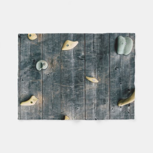 Vier bruine houten wandbekleding fleece deken