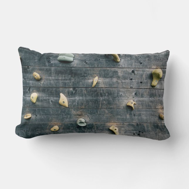 Vier bruine houten wandbekleding kussen (Voorkant)