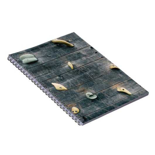 Vier bruine houten wandbekleding notitieboek (Rechterzijde)