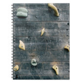 Vier bruine houten wandbekleding notitieboek (Voorkant)