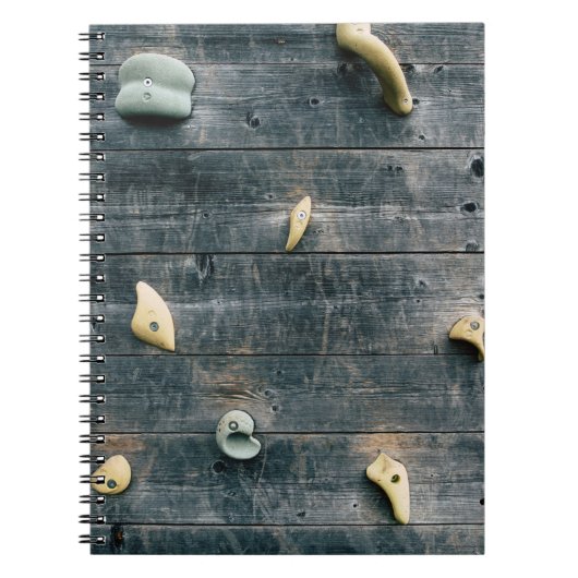 Vier bruine houten wandbekleding notitieboek (Voorkant)