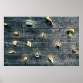 Vier bruine houten wandbekleding poster (Voorkant)