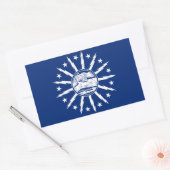 VIER Buffalo Flag Rechthoekige Sticker (Envelop)