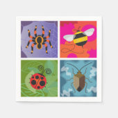 Vier bugs servetten (Voorkant)