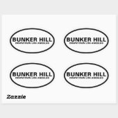 VIER "Bunker Hill" Ovale Sticker (Vel)