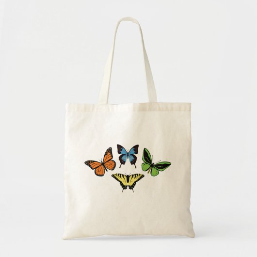 Vier Butterflies Tote Bag (Voorkant)