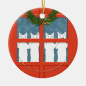 Vier Cats... Keramisch Ornament (Voorkant)