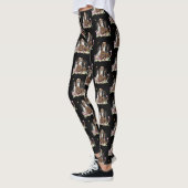 Vier Cavalier King Charles Spaniels in Flowers Leggings (Links)