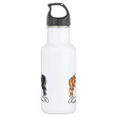 Vier Cavalier King Charles Spaniels Waterfles (Achterkant)