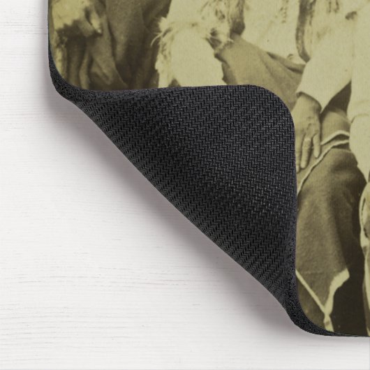 Vier Cheyenne Scouts  Stereoview Muismat (Hoek)