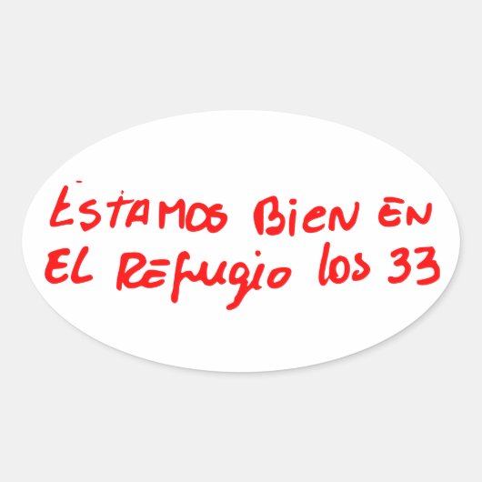 VIER Chileense Stickers Noovaal (Voorkant)