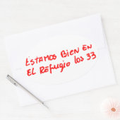 VIER Chileense Stickers Noovaal (Envelop)