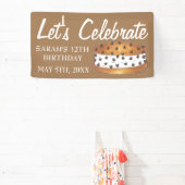 Vier Chipwich Ice Cream Sociaal Verjaardagsfeest Spandoek (Insitu)