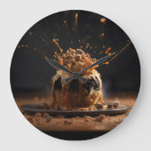 Vier chocolade grote klok (Voorkant)