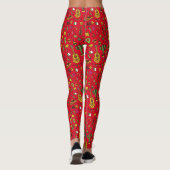 Vier Cinco-de-Mayo Mexicaanse met de hand getekend Leggings (Achterkant)