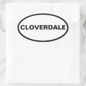 VIER Cloverdale, Montgomery, Alabama Ovale Sticker (Tas)