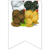 Vier Cochin Hens Vlaggetjes (Eerste vlag)