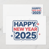Vier Connecties Nieuwjaar 2025: Kerstkaart (Voorkant / Achterkant)