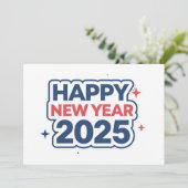 Vier Connecties Nieuwjaar 2025: Kerstkaart (Staand voorkant)