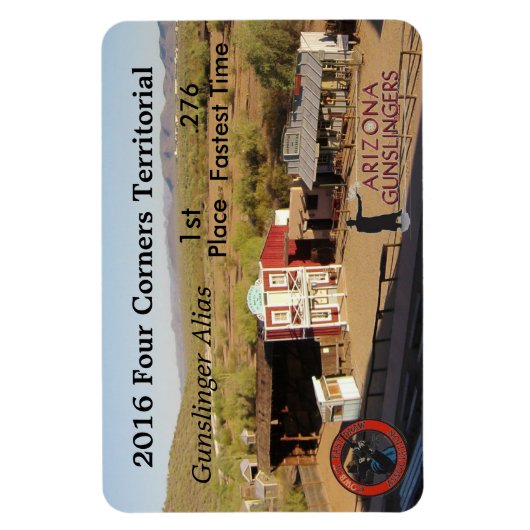 Vier Corners Souvenir Magnet Magneet (Verticaal)