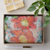 Vier CRAZY Flowers-weefselpapier Tissuepapier (Geschenk)