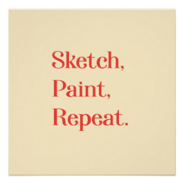 Vier creativiteit in elke schets en penseelstreek perfect poster
