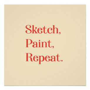 Vier creativiteit in elke schets en penseelstreek perfect poster