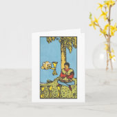 Vier cups blanco kaarten - Rider Waite Smith tarot (Gele Bloem)