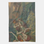 Vier danseressen van Edgar Degas, Ballet Fine Art Theedoek (Verticaal)