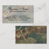 Vier danseressen van Edgar Degas Visitekaartje (Voorkant / Achterkant)