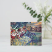 Vier dansers Ballerina Edgar Degas Briefkaart (Staand voorkant)