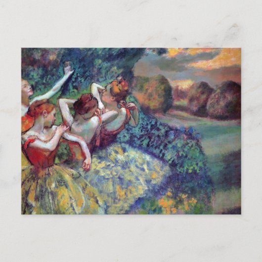 Vier dansers Ballerina Edgar Degas Briefkaart (Voorkant)